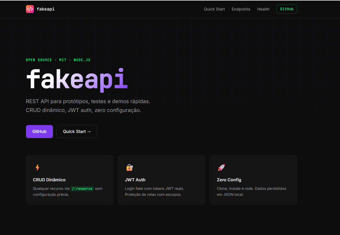 Fake API - Servidor RESTfull